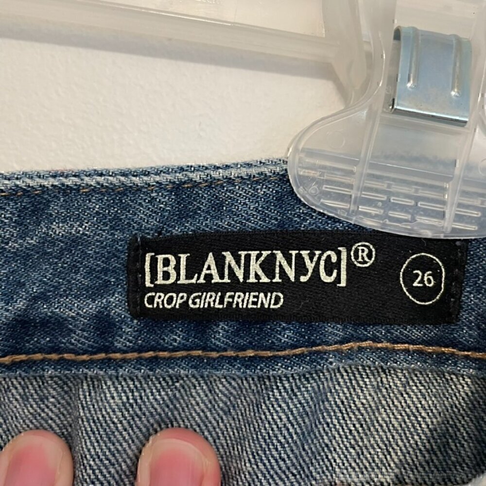 Blank Nyc Blanknyc Patchwork Distressed Side Stri… - image 6